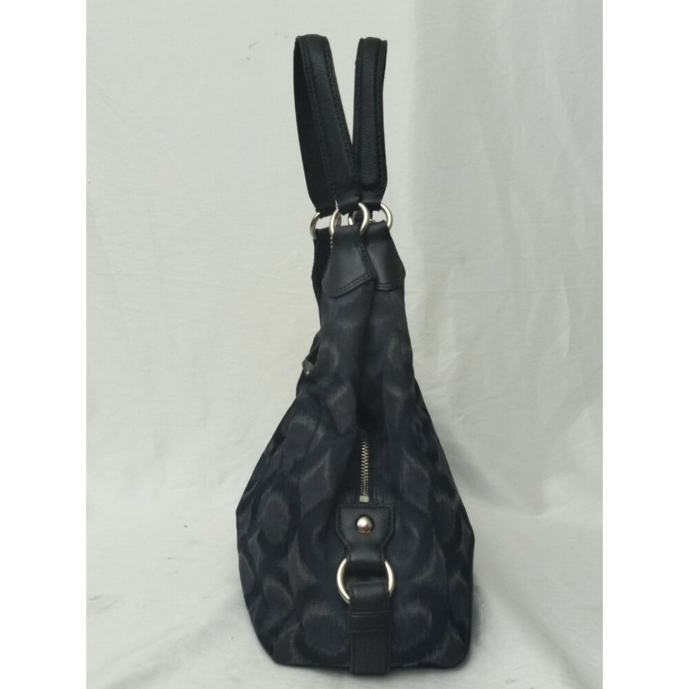 COACH Madison Ikat Maggie Op Women's NAVY Blue Carryall Shoulder Bag Purse 21295 - Picture 7 of 16